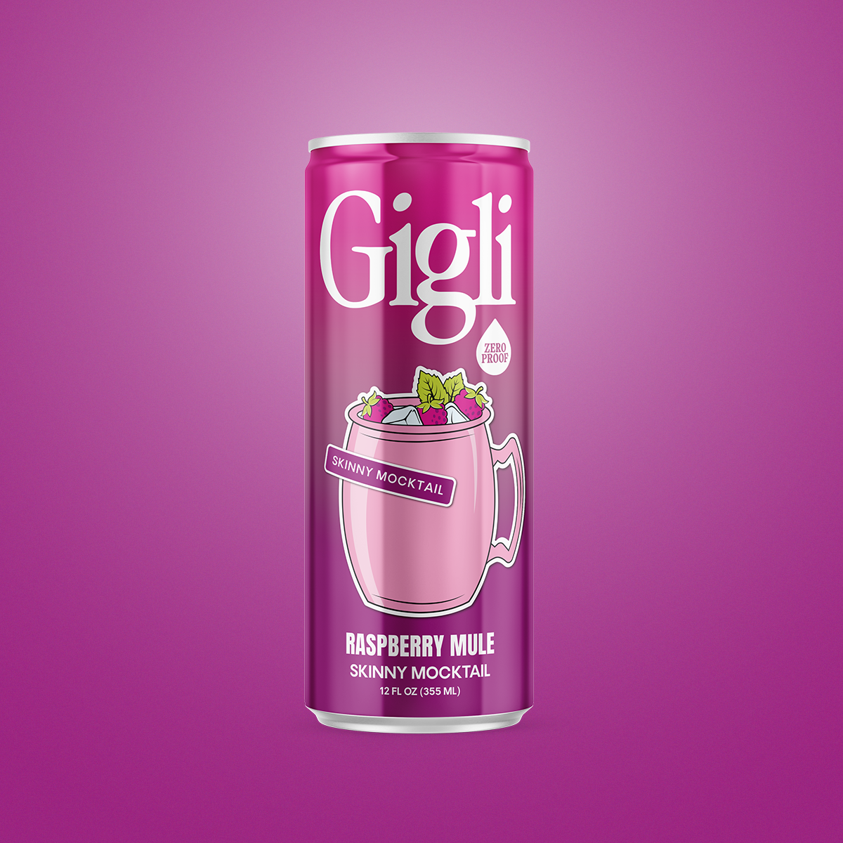 Raspberry Mule | Skinny Mocktail